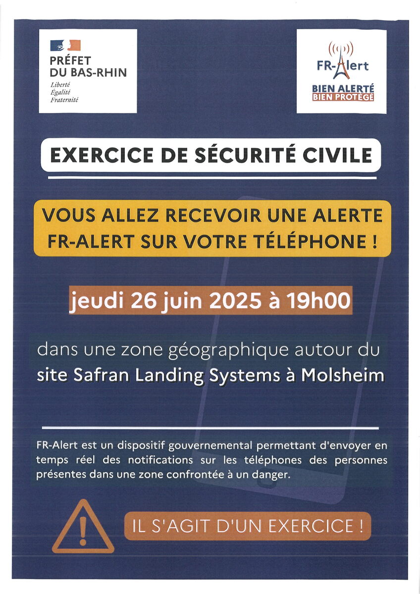 EXERCICE DE SÉCURITÉ CIVILE