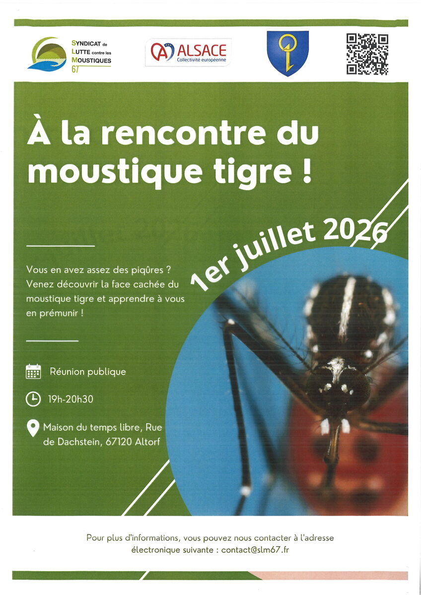 MOUSTIQUE TIGRE : RÉUNION PUBLIQUE