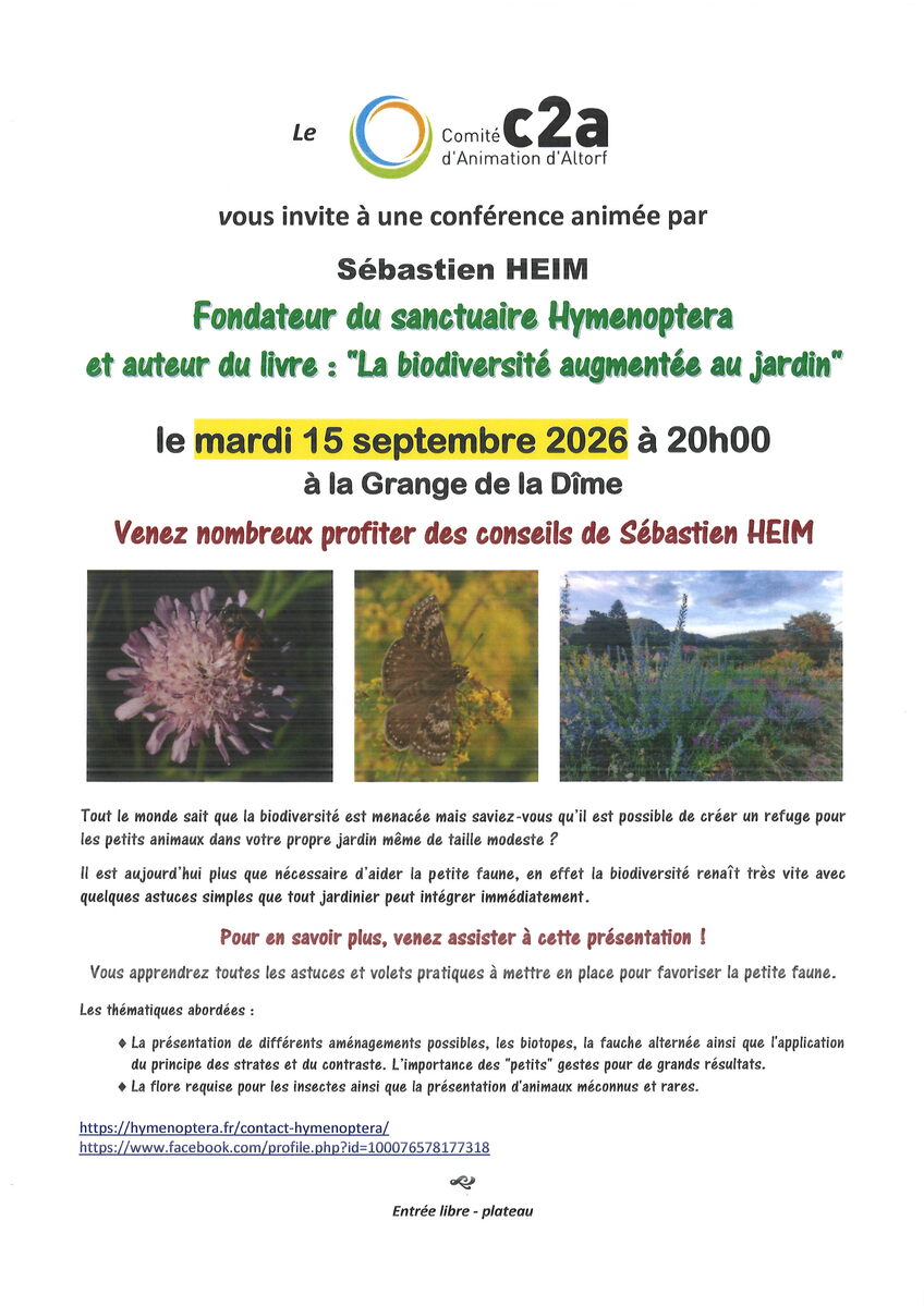 C2A : CONFÉRENCE